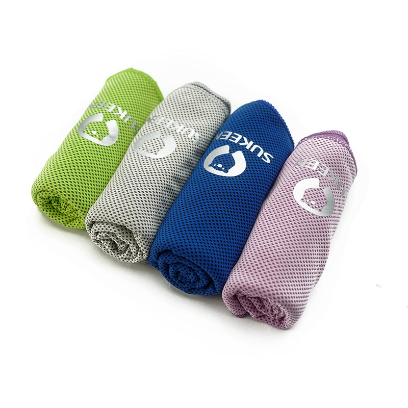Sukeen Cooling Towels (40"x12"),Soft Breathable Chilly Microfiber Towel for Yoga,Sport & More Activities