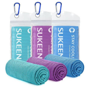 Sukeen Cooling Towels (40"x12"),Soft Breathable Chilly Microfiber Towel for Yoga,Sport & More Activities - Sukeen