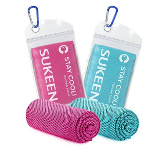 Sukeen Cooling Towels (40"x12"),Soft Breathable Chilly Microfiber Towel for Yoga,Sport & More Activities - Sukeen