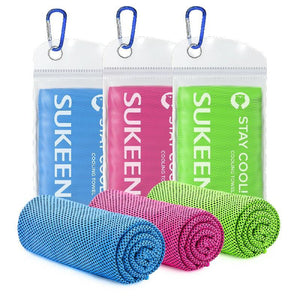 Sukeen Cooling Towels (40"x12"),Soft Breathable Chilly Microfiber Towel for Yoga,Sport & More Activities - Sukeen
