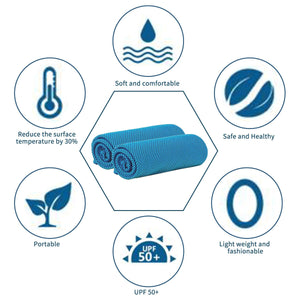 Sukeen Cooling Towels (40"x12"),Soft Breathable Chilly Microfiber Towel for Yoga,Sport & More Activities - Sukeen