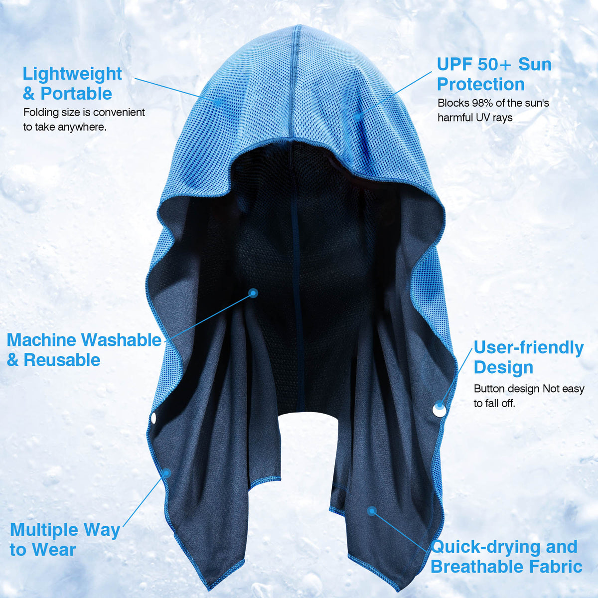 Sukeen Cooling Towel Instant Evaporative Cooling,Snap Cooling Towel