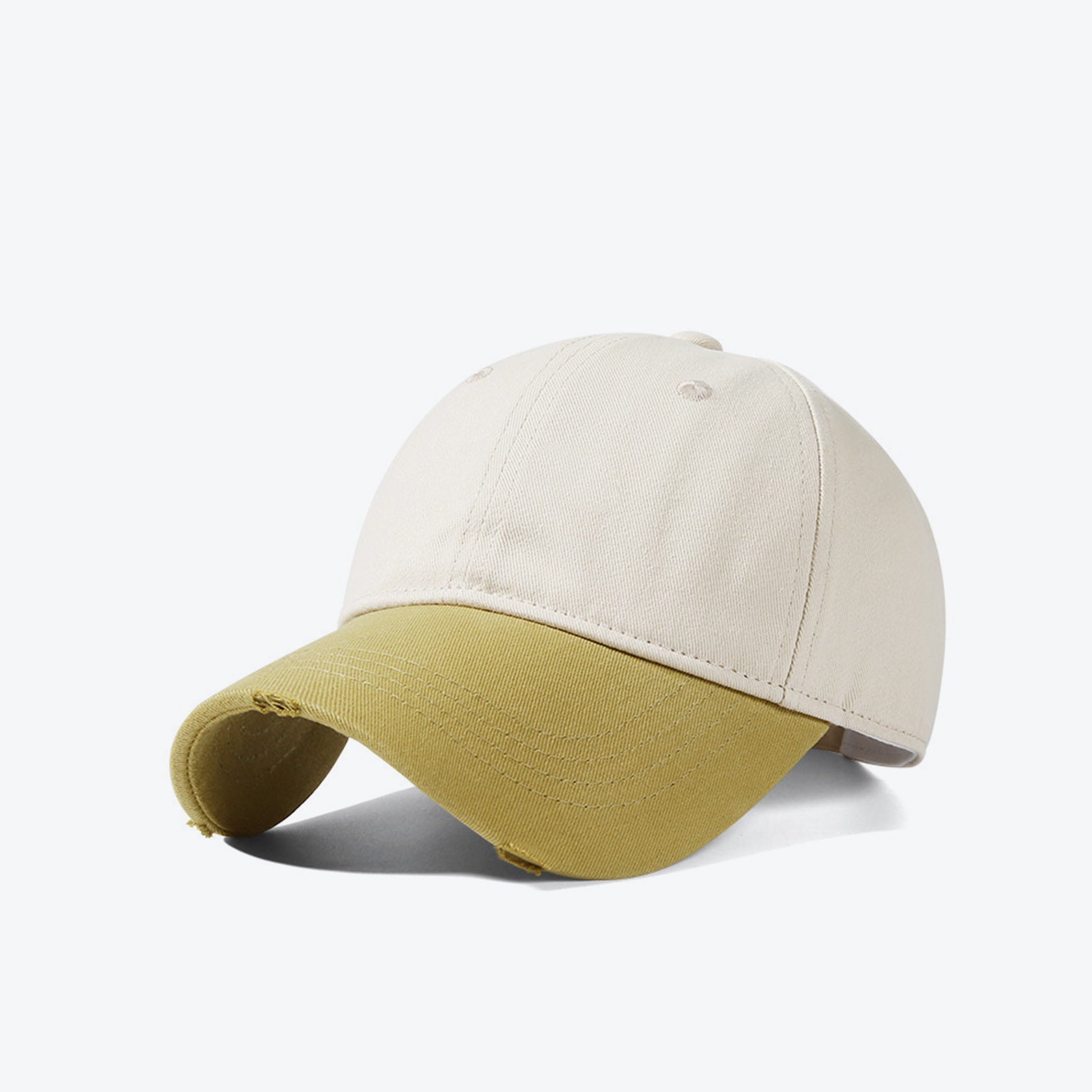 Colorblock Long Brim Baseball Cap