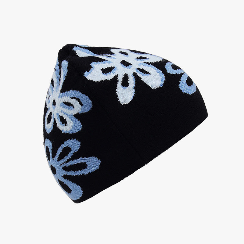 New Autumn and Winter Core Spun Yarn Jacquard Beanie