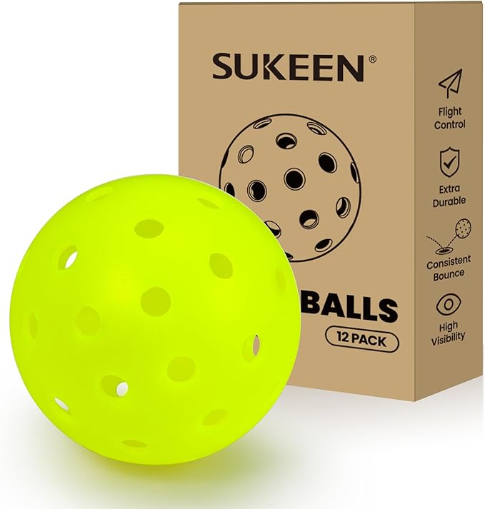Crack Resistant  One-Piece Seamless Outdoor Pickleball Balls