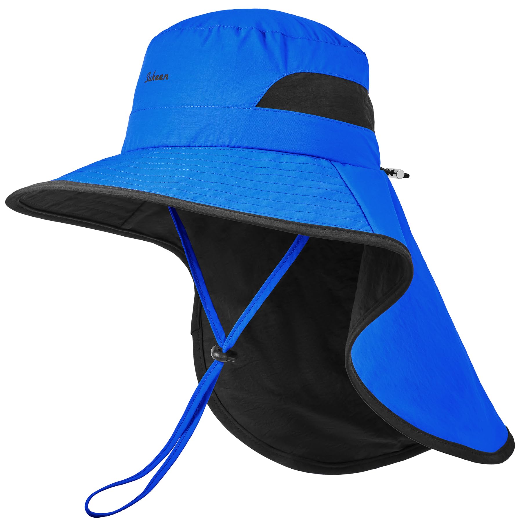 Sukeen Kids Sun Hats with Neck Flap for Girls Boys,Lightweight Kids Beach Hat Quick-Drying Fishing Hat for Outdoors