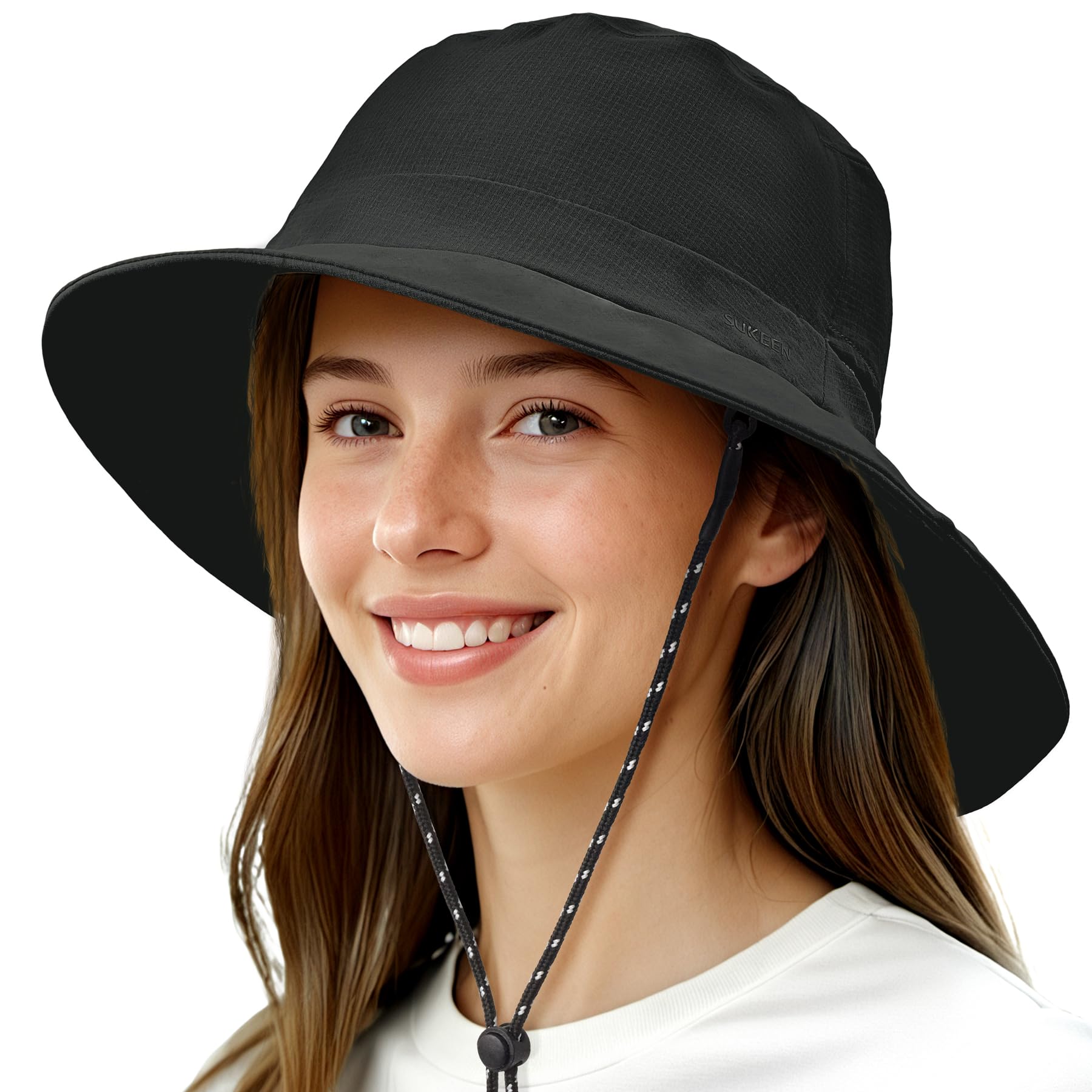 Sukeen Bucket Hat, Waterproof, Skin-Friendly, Shields Neck, Quick-Dry, Breathable, Hat for Fishing, Travel hat