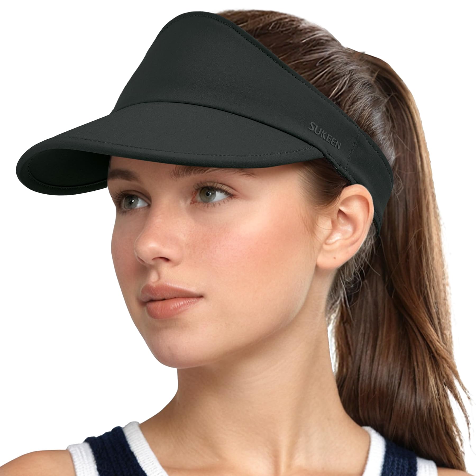 Sukeen Sports Sun Visor for Women Men Lightweight Packable Running Visor Hat for Running,Tennis,Golf,Hiking