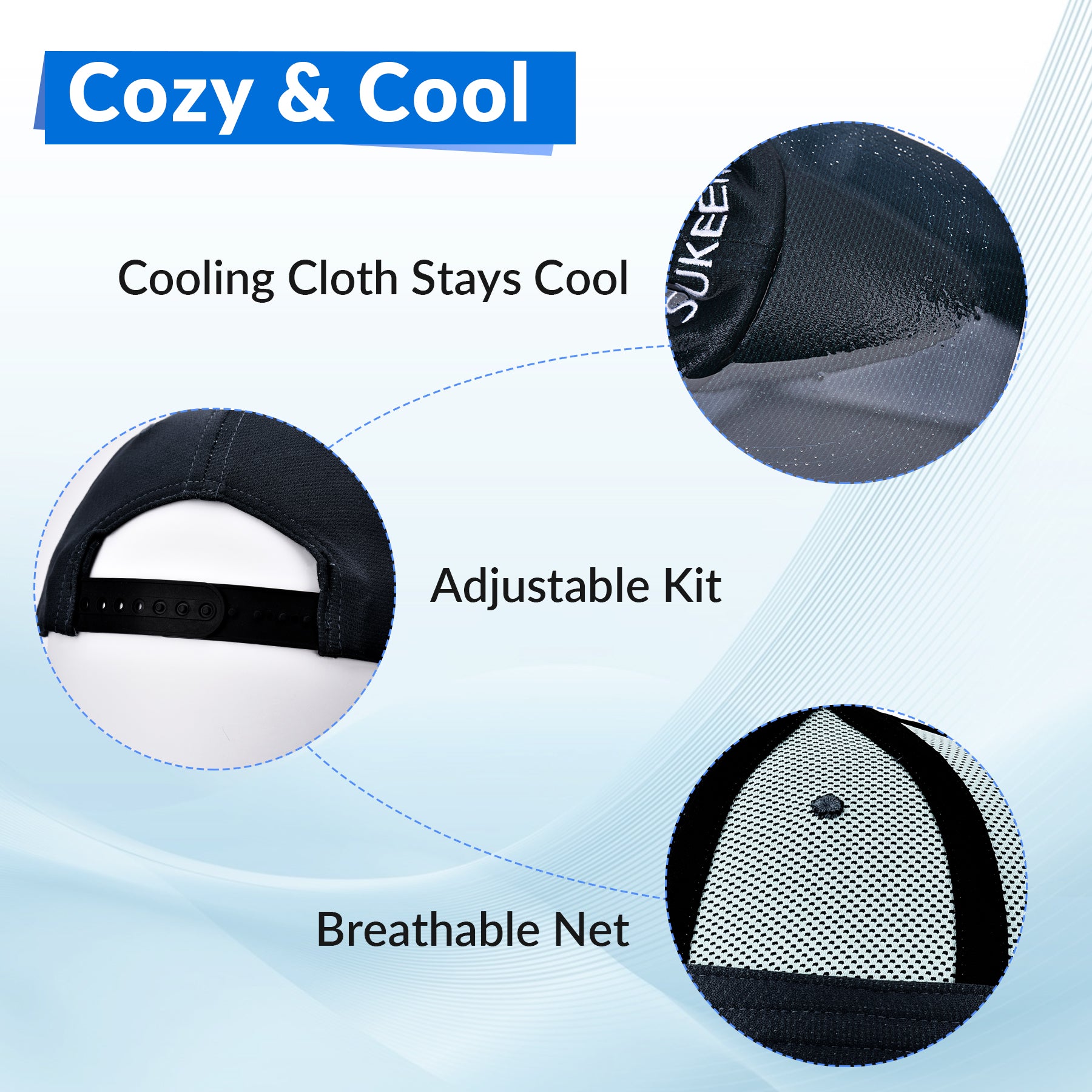 Sukeen Cooling Hat Summit Hat Breathable Net IceCap®