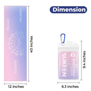 Sukeen Cooling Towel Lotus Purple Gradient Print Ice Cooling Towel 04YOGA®