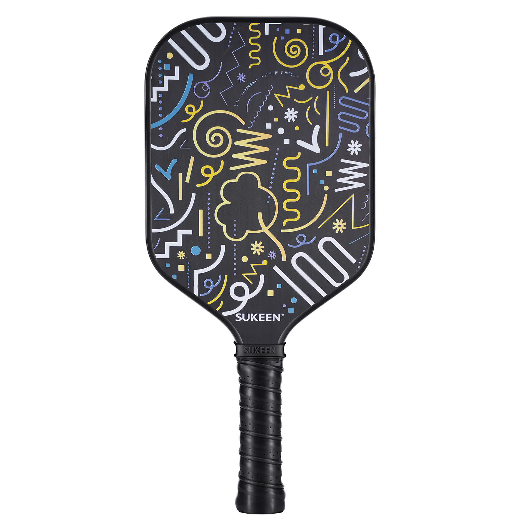 Doodle series Yellow pickleball Paddle