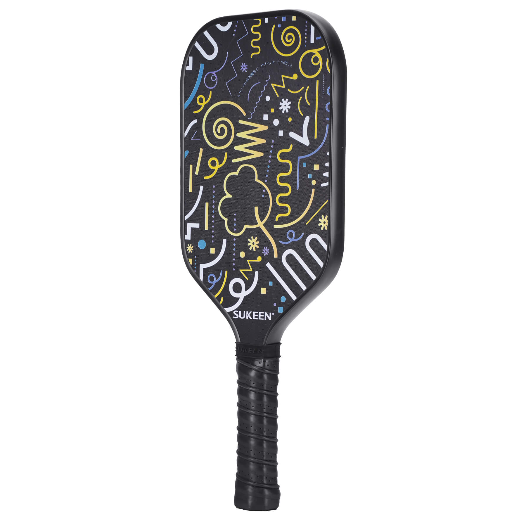 Doodle series Yellow pickleball Paddle