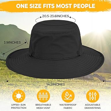 Polyester Fabric Buckle Windproof Cord Cooling Hat