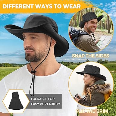 Polyester Fabric Buckle Windproof Cord Cooling Hat