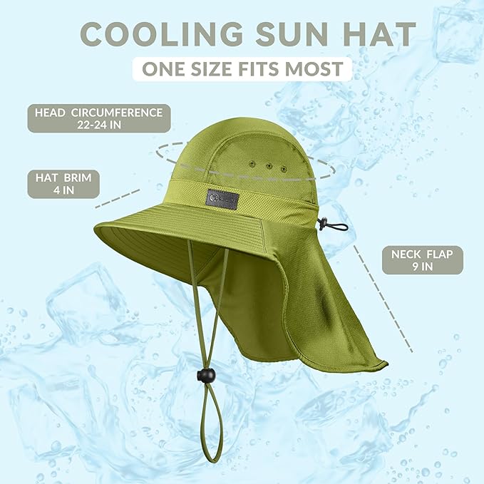 Wide Brim Cooling Sun Hat