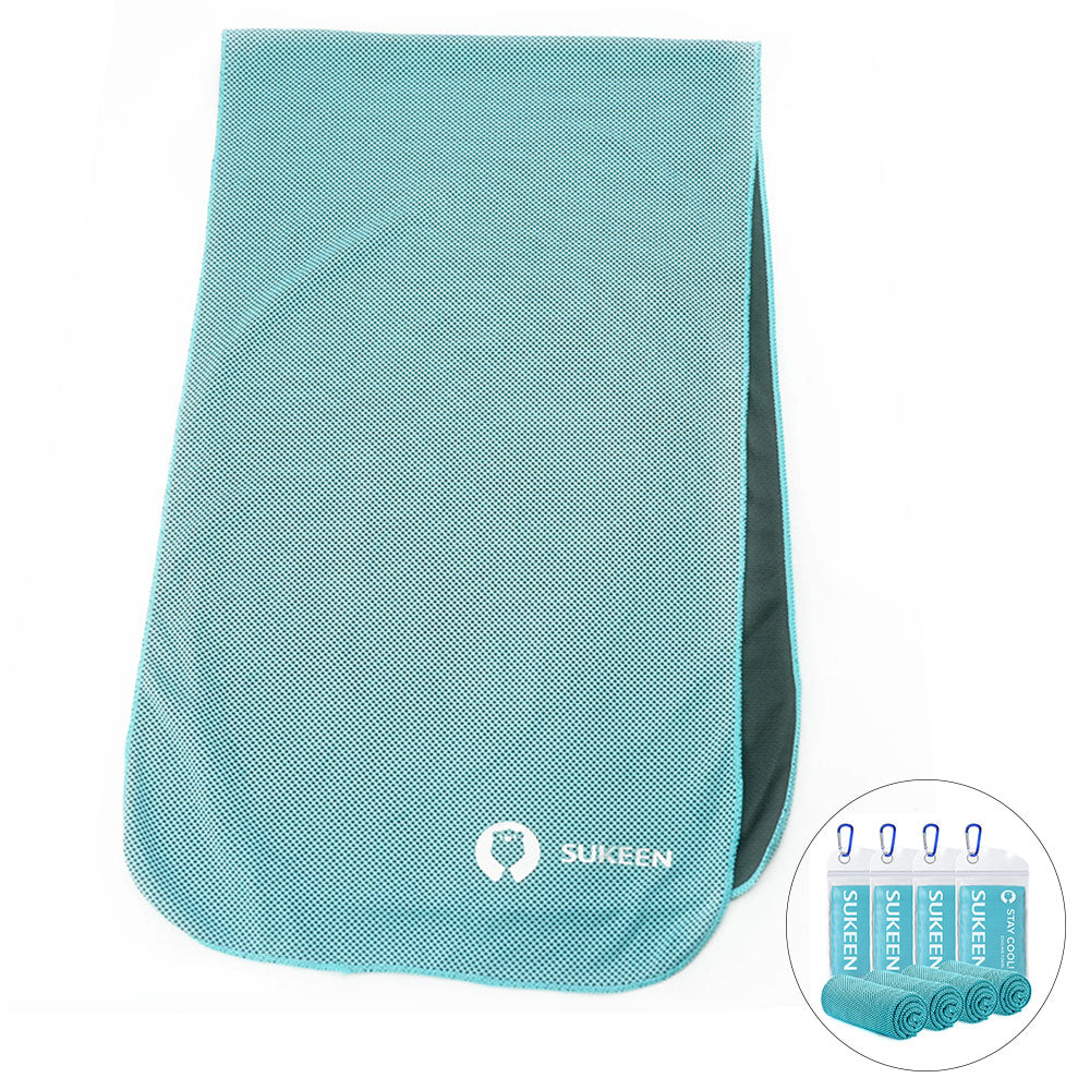 [4 Pack] Sukeen Cooling Towel,Ice Instant Towel,Soft Colorful Chilly Towel