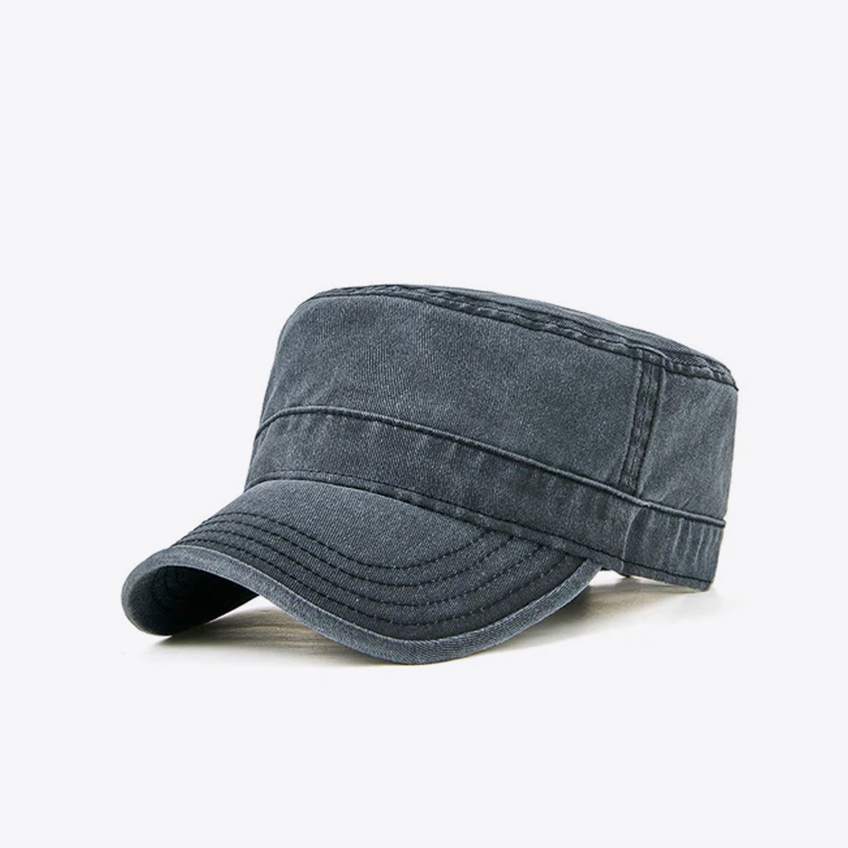 Cotton Vintage Large Head Flat Hat