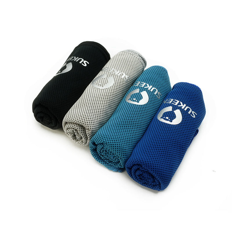 [4 Pack] Sukeen Cooling Towel (40"x12"),Ice Towel,Soft Breathable Chilly Towel,Microfiber Towel (Multicolor-18)