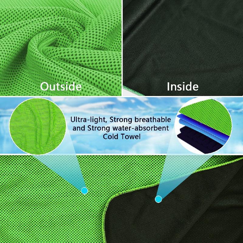 Sukeen [4 Pack] Cooling Towel,Soft Breathable Chilly Towel