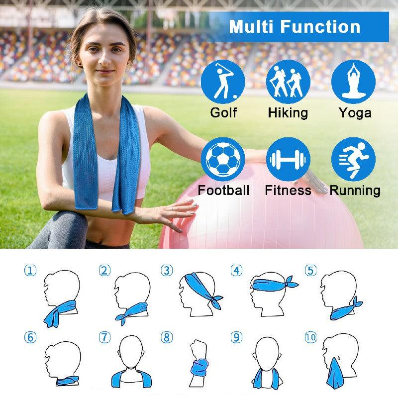 Sukeen Cooling Towel(40"x12") Microfiber Towel Yoga Towel for Yoga Disney Travel & Outdoor Sports - Sukeen