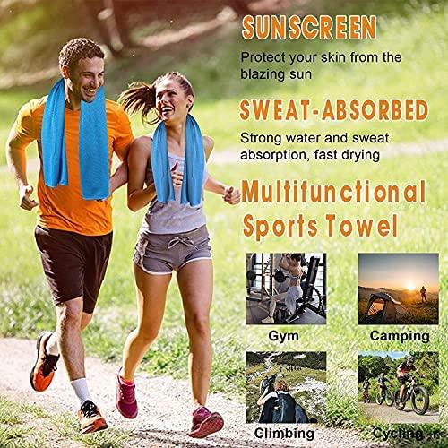 [16 Pack] Sukeen Cooling Towel (40"x 12") Instant Evaporative Cooling,Snap Cooling Towel ( Color Mix-1) - Sukeen