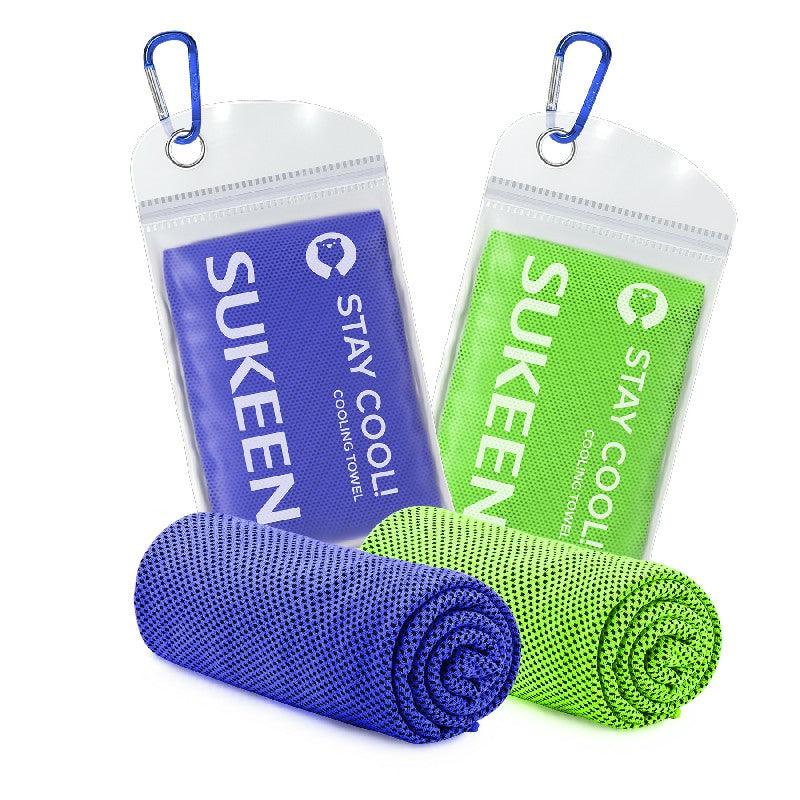 Sukeen Cooling Towels (40"x12"),Soft Breathable Chilly Microfiber Towel for Yoga,Sport & More Activities - Sukeen
