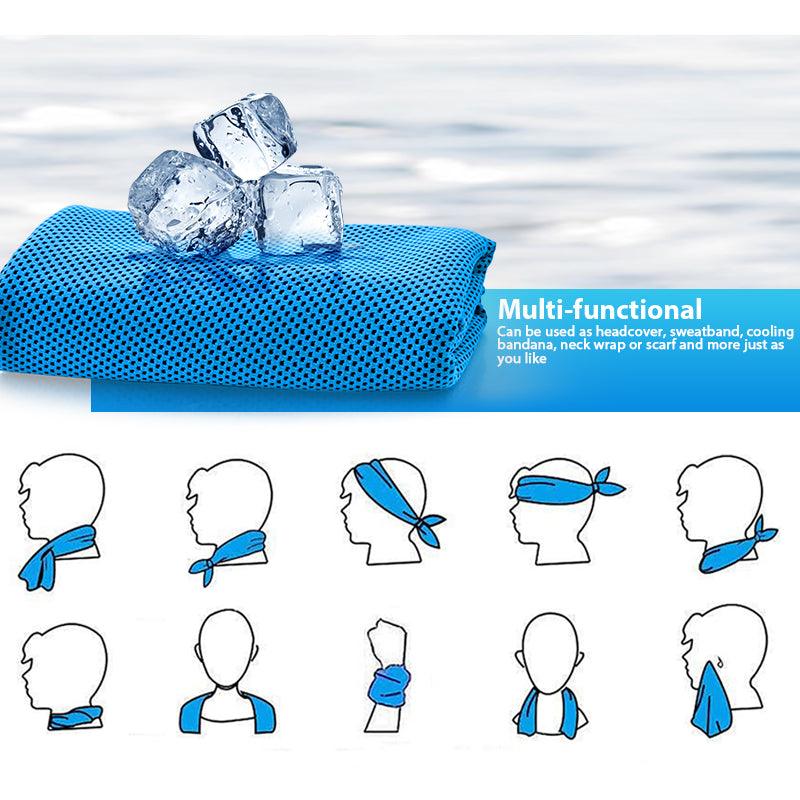 [10 Pack] Sukeen Cooling Towel Instant Evaporative Cooling,Snap Cooling Towel ( Color Mix-1) - Sukeen